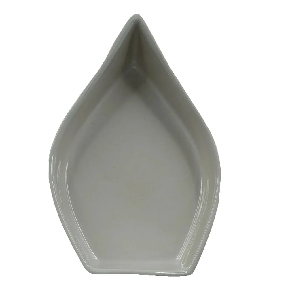 Deltis Made in Portugal White Boat Shape Stoneware Bowl
